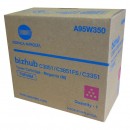 Konica Minolta originální toner A95W350, magenta, 12000str., TNP-49M, Konica Minolta Bizhub C3351, Bizhub C3851, Bizhub C3851FS, O