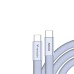 Verbatim USB-C kabel SoftTouch USB C samec - USB C samec, 60W, 1.2m, Fialová, box, 30275