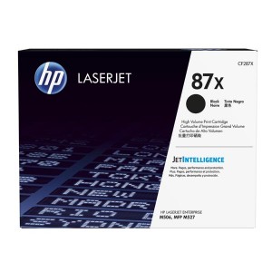 HP originální toner CF287X, black, 18000str., HP 87X, high capacity, HP LJ Enterprise M506, HP LJ Pro MFP M527,  M501n, 1230g, O