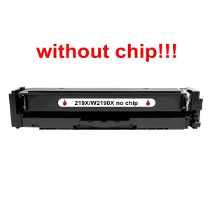 Kompatibilní toner pro HP 219X/W2193X-No Chip! Magenta. POZOR kazeta bez čipu 2500 stran