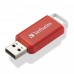 Verbatim USB flash disk, USB 2.0, 16GB, DataBar, červený, 49453, pro archivaci dat