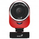Genius Full HD Webkamera QCam 6000, 1920x1080, USB 2.0, červená, Windows 7 a vyšší, FULL HD, 30 FPS