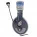 Defender Gryphon 750, sluchátka s mikrofonem, ovládání hlasitosti, modrá, uzavřená, 2x 3.5 mm jack