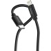 Verbatim USB kabel USB C samec - Apple Lightning samec, 27W, 1m, černo-bílá, box, 32392
