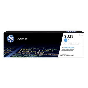 HP originální toner CF541X, cyan, 2500str., HP 203X, high capacity, HP Color LaserJet Pro M254, M280, M281, O