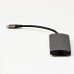 USB (3.1), USB typ C dokovací stanice 7-port, Multi, šedý, All New, USB C (PD), 2x USB 3.0, TF, SD, HDMI, RJ45