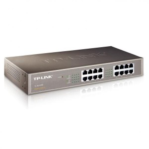 TP-LINK switch TL-SG1016D 1000Mbps, automatické učení adres MAC, auto MDI/MDIX