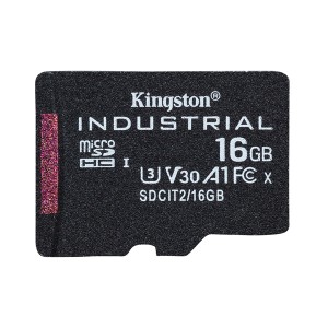 Kingston paměťová karta Industrial C10, 16GB, micro SDHC, SDCIT2/16GBSP, UHS-I U3 (Class 10), pSLC karta