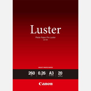 Canon LU-101 Photo Paper, foto papír, lesklý, bílý, A3, 260 g/m2, 20 ks, 6211B007, inkoustový