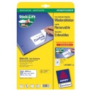 Avery Zweckform etikety 63.5mm x 29.6mm, A4, bílé, 27 etiket, odnímatelná, baleno po 25 ks, L4737REV-25, pro laserové a inkoustové