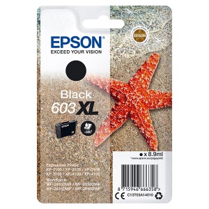 Epson originální ink C13T03A14010, 603XL, black, 8.9ml, Epson Expression Home XP-2100, 2105, 3100, 3105, WF2810
