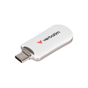 Verbatim USB flash disk, USB C, 64GB, Plectra, bílý, 30228, USB C