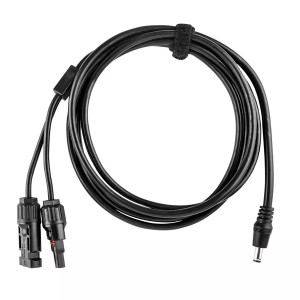 Prodlužovací kabel k solárnímu panelu, Neo Tools, koncovky MC4 A DC 5.5x2.5 mm, délka 2 m