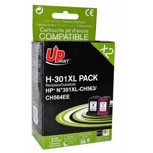 UPrint kompatibilní ink s CH563EE+CH564EE, HP 301XL, black+color, 20+18ml, H-301XL-PACK, pro HP HP Deskjet 1000, 1050, 2050, 3000, UPrint kompatibilní ink s CH563EE+CH564EE, HP 301XL, black+color, 20+18ml, H-301XL-PACK, pro HP HP Deskjet 1000, 1050, 2050, 3000,