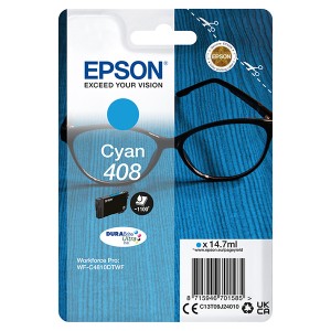 Epson originální ink C13T09J24010, T09J240, 408, cyan, 14.7ml, Epson WF-C4810DTWF