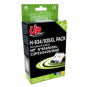 UPrint kompatibilní ink s C2P23AE, CP24AE, CP25AE, CP26AE, HP 934XL, HP 935XL, black, cyan, magenta, yellow, 1850 + 3x950str., 50 