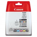 Canon originální ink PGI-580PGBK/CLI-581CMYBK Multi pack, CMYK+PGBK, 1*11.2 + 4*5.6ml, 2078C005, Canon 5-pack PIXMA TR7550, TR8550