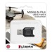 Kingston čtečka USB 3.0 (3.2 Gen 1), MobileLite Plus microSD, microSD, externí, černá, konektor USB A