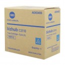 Konica Minolta originální toner A0X5455, cyan, 5000str., TNP-51C, Konica Minolta Bizhub C3110, O