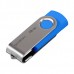 Goodram USB flash disk, USB 2.0, 16GB, UTS2, modrý, UTS2-0160B0R11, USB A, s otočnou krytkou