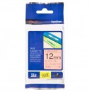 Brother originální páska do tiskárny štítků, Brother, TZE-B31, černý tisk/signální oranžový podklad, laminovaná, 5m, 12mm