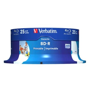 Verbatim BD-R SL, Hard Coat protective layer 25GB, spindle, 43811, 6x, 25-pack, pro archivaci dat