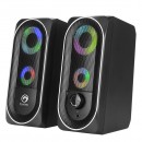 Marvo reproduktory SG-266BT, 2.0, 6W, černé, regulace hlasitosti, herní, 3,5 mm jack (USB)