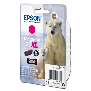 Epson originální ink C13T26334012, T263340, 26XL, magenta, 9,7ml, Epson Expression Premium XP-800, XP-700, XP-600