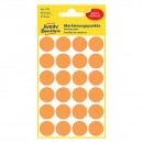Avery Zweckform etikety 18mm, neon oranžová, 24 etiket, značkovací, baleno po 4 ks, 3173, pro ruční popis