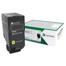 Lexmark originální toner 73B20Y0, yellow, 15000str., return, Lexmark CS827de, CX827de, O