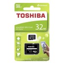 Toshiba paměťová karta micro SDHC, 32GB, micro SDHC, THN-M203K0320EA, UHS-I U1 (Class 10), s adaptérem