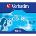 Verbatim CD-R Audio, 43365, Music CD-R, 10-pack, 16x, 80min., 12cm, bez možnosti potisku, jewel box, pro archivaci dat