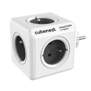 Cubenest - PowerCube, 0.1m, ORIGINAL USB, šedá, POWERCUBE, 5x zásuvka