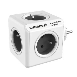 Cubenest - PowerCube, 0.1m, ORIGINAL USB, šedá, POWERCUBE, 5x zásuvka Cubenest - PowerCube, 0.1m, ORIGINAL USB, šedá, POWERCUBE, 5x zásuvka