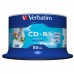 Verbatim CD-R, 43438, DataLife PLUS, 50-pack, 700MB, Azo, 52x, 80min., 12cm, Inkjet, Wide Printable-No ID Brand, cake box, Standar