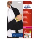 Avery Zweckform potisknutelné identifikační náramky 265/18mm, A4, žluté, 10 náramků, 160g/m2, baleno po 10 ks, L4001-10, pro laser