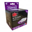 UPrint kompatibilní ink s LC-123, 1xblack/1xcyan/1xmagenta/1xyellow, B-123 PACK, pro Brother MFC-J4510 DW