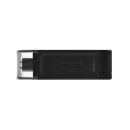 Kingston USB flash disk, USB 3.0 (3.2 Gen 1), 64GB, DataTraveler 70, černý, DT70/64GB, USB C