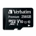 Verbatim paměťová karta microSDHC/SDXC, 256GB, micro SDXC, 44087, s adaptérem