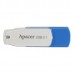 Apacer USB flash disk, USB 3.0 (3.2 Gen 1), 16GB, AH357, modrý, AP16GAH357U-1, USB A, s otočnou krytkou