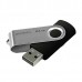 Goodram USB flash disk, USB 2.0, 64GB, UTS2, černý, UTS2-0640K0R11, USB A, s otočnou krytkou