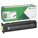 Lexmark originální toner 73B20C0, cyan, 15000str., return, Lexmark CS827de, CX827de, O