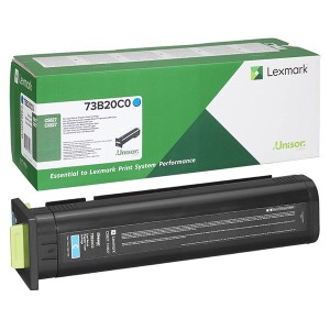 Lexmark originální toner 73B20C0, cyan, 15000str., return, Lexmark CS827de, CX827de, O