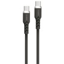 Powerton ENERGY DARK EDITION Kabel USB-C, 60W, 1m, silikonový, černý