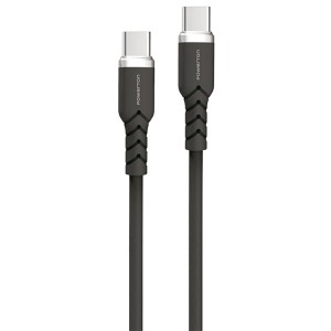 Powerton ENERGY DARK EDITION Kabel USB-C, 60W, 1m, silikonový, černý