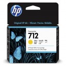 HP originální ink 3ED69A, HP 712, yellow, 29ml, HP DesignJet Studio, T210, T230, T250, T630, T650
