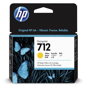 HP originální ink 3ED69A, HP 712, yellow, 29ml, HP DesignJet Studio, T210, T230, T250, T630, T650