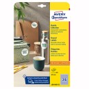 Avery Zweckform etikety 10mm, A4, bílé, 315 etiket, snímatelné, baleno po 25 ks, L6019REV-25, pro laserové a inkoustové tiskárny, 