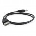 Kabel USB (2.0), USB A M- USB A F, 1.8m, černý, Logo, cena za 1 kus