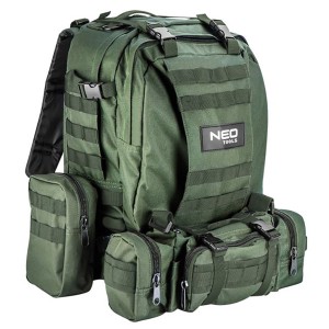 Outdoor batoh, zelený z polyesteru, 84-326, objem 40L, vysoce odolný, Neo Tools